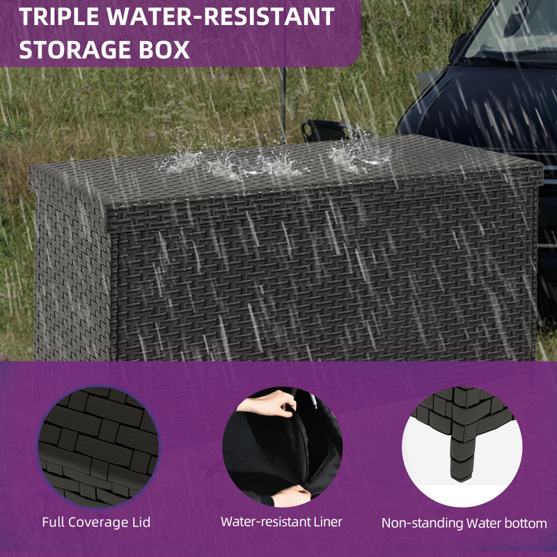 Balconera 260-gallon deck box & Reviews | Wayfair